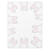 Nappe Cute rose blanc lapin lapin moderne fun (Devant)