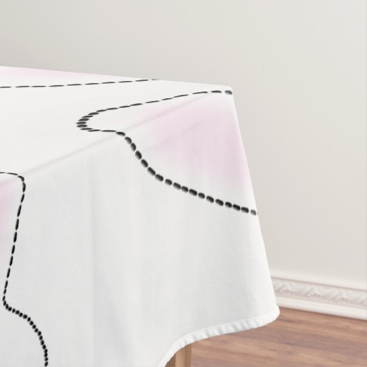 Nappe Cute rose blanc lapin lapin moderne fun (In Situ)