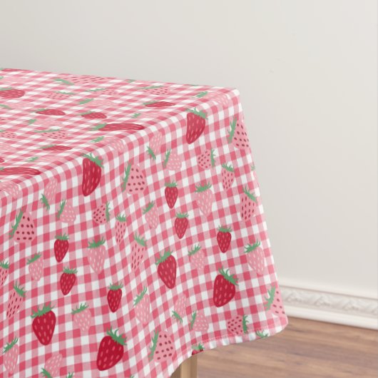 Nappe Cute rose rouge fraise Plaid Motif (In Situ)