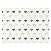 Nappe Cute Simple Heart Pattern blue black cream (Devant (Horizontal))