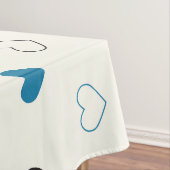 Nappe Cute Simple Heart Pattern blue black cream (In Situ)