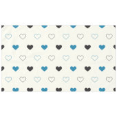 Nappe Cute Simple Heart Pattern blue black cream (Devant (Horizontal))