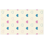 Nappe Cute Simple Heart Pattern blue pink cream (Devant (Horizontal))