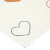 Nappe Cute Simple Heart Pattern Orange Cream Green (Angle)