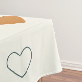Nappe Cute Simple Heart Pattern Orange Cream Green (In Situ)