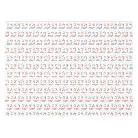 Nappe Cute Unicorn Pastel Rainbow Rectangle (Devant (Horizontal))