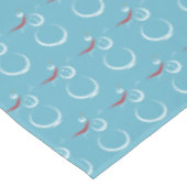 Nappe Cyan d'hiver Cute Snowman Motif (Angle)