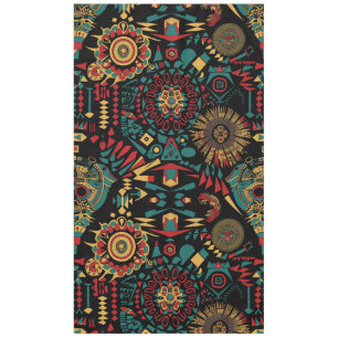 Nappe Cyan "Motifs inspirés du patrimoine" écologique