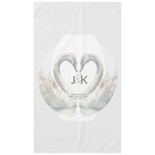 Nappe Cygne personnalisé (Devant)