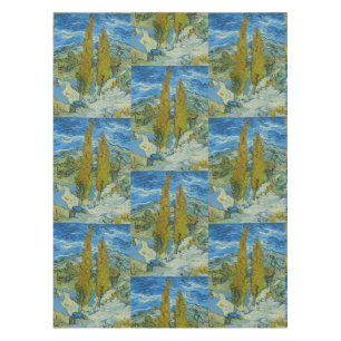 Nappe Cyprès de Van Gogh - Ciel bleu tourbillonnant Art