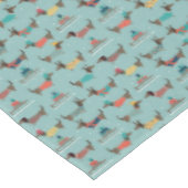 Nappe Dachshund de vacances avec cadeaux et Motif de sle (Angle)