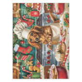 Nappe Dachshund Gîtes : Noël festif (Devant)