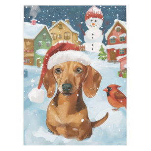Nappe Dachshund Winter Wonderland Christmas Joy