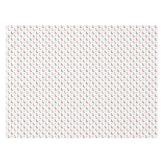 Nappe Dachshunds dans le Motif des pulls de Noël (Devant (Horizontal))