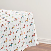 Nappe Dachshunds dans le Motif des pulls de Noël (In Situ)
