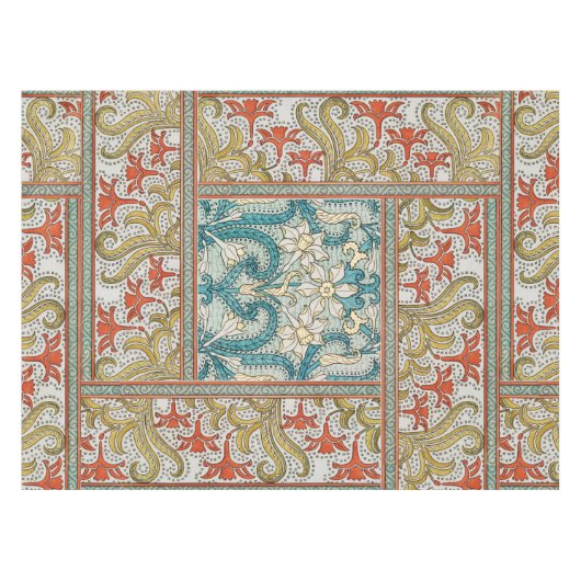 Nappe Daffodique chintz papier peint à fleurs Art nouvea (Devant (Horizontal))