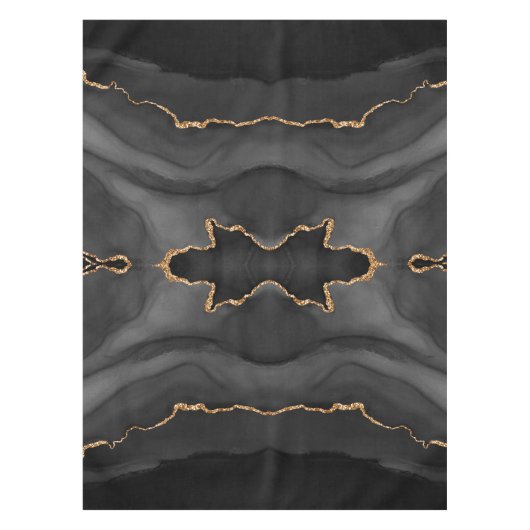 Nappe d'Agate de Parties scintillant d'or noir (Devant)