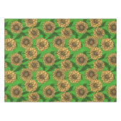 Nappe Dahlias en jaune et vert (Devant (Horizontal))