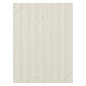 Nappe Daisies in white and brown on off white (Devant)