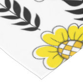 Nappe Daisy dooda en jaune et noir (Angle)
