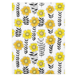 Nappe Daisy dooda en jaune et noir
