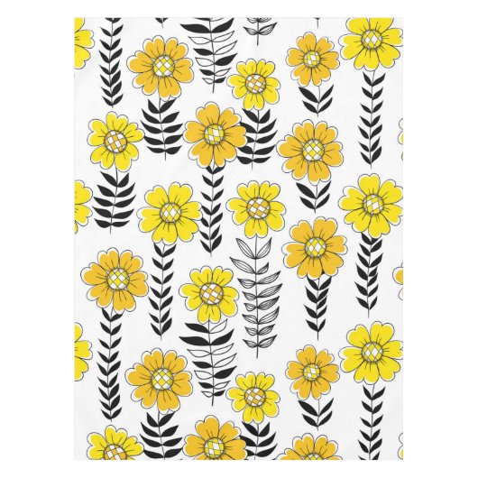 Nappe Daisy dooda en jaune et noir (Devant)
