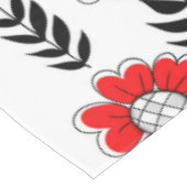 Nappe Daisy dooda en rouge et noir (Angle)