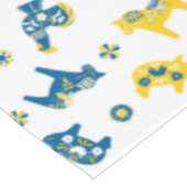 Nappe Dala folklorique suédois Animaux de ferme l bleu e (Angle)