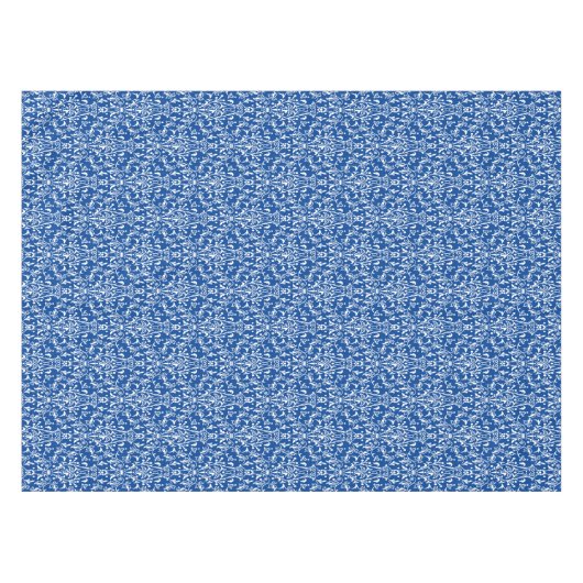 Nappe Damas bleu et blanc (Devant (Horizontal))