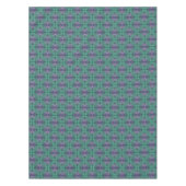 Nappe Damas de Bohême en bleu Peacock Turquoise violet (Devant)