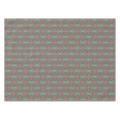 Nappe Damas de Bohême en rose Saumon mer Vert (Devant (Horizontal))