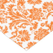 Nappe Damas Florales Orange Et Blanc (Angle)