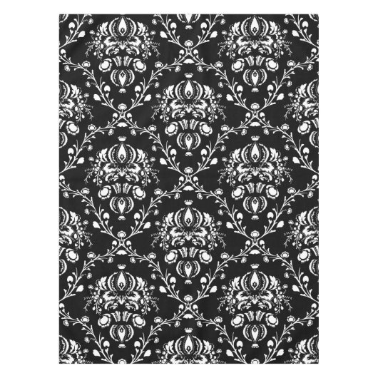 Nappe Damas noir et blanc (Devant)