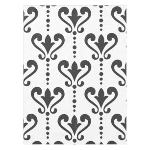 Nappe Damas noir et blanc de luxe