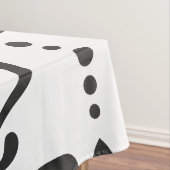 Nappe Damas noir et blanc de luxe (In Situ)