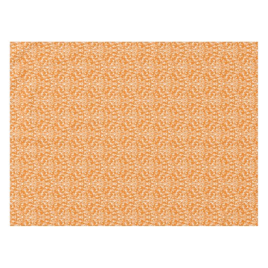 Nappe Damas orange et blanc (Devant (Horizontal))
