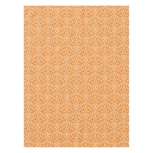 Nappe Damas orange et blanc (Devant)