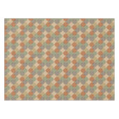 Nappe Damask Blocs d'automne Vert Orange Khaki (Devant (Horizontal))