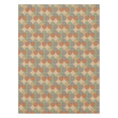 Nappe Damask Blocs d'automne Vert Orange Khaki (Devant)