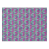 Nappe Damask Peacock Blocs Purple Turquoise Bleu (Devant (Horizontal))