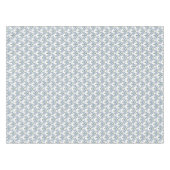 Nappe damassé bleu et vert ornement pointillisme (Devant (Horizontal))