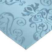 Nappe Damassé florale de bleus layette (Angle)