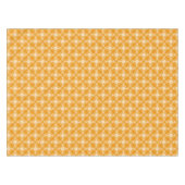 Nappe Damassé florale orange et blanche de mandarine (Devant (Horizontal))