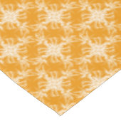 Nappe Damassé florale orange et blanche de mandarine (Angle)