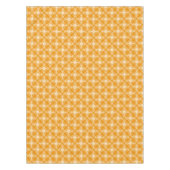 Nappe Damassé florale orange et blanche de mandarine (Devant)