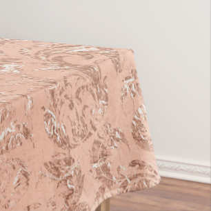 Nappe Damassé or rose