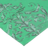 Nappe Damassé verte irlandaise avec le noeud de Celtic (Angle)
