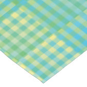 Nappe Damier Abstrait Bleu Vert (Angle)