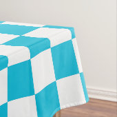Nappe Damier bleu aqua classique (In Situ)