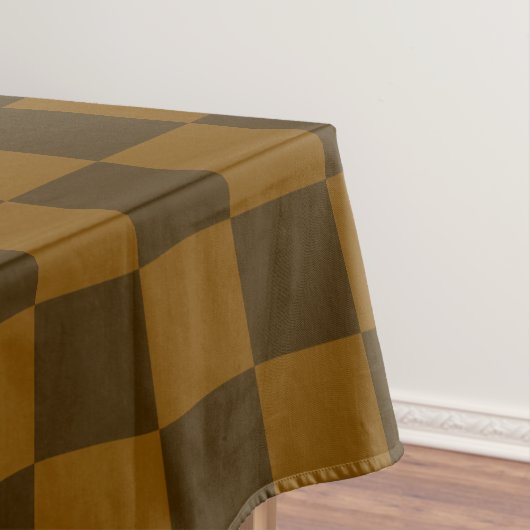 Nappe Damier Brun Clair et Foncé Sans Couture (In Situ)